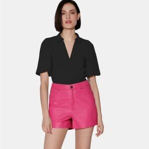 Walter Baker High Waist Pink Shorts